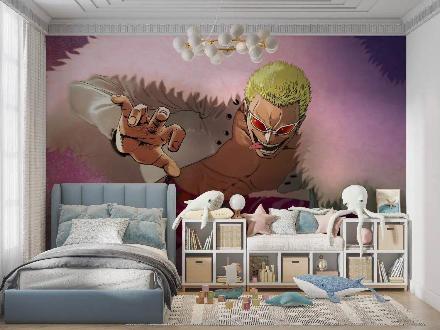 Doflamingo-behang uit één stuk - Second Image