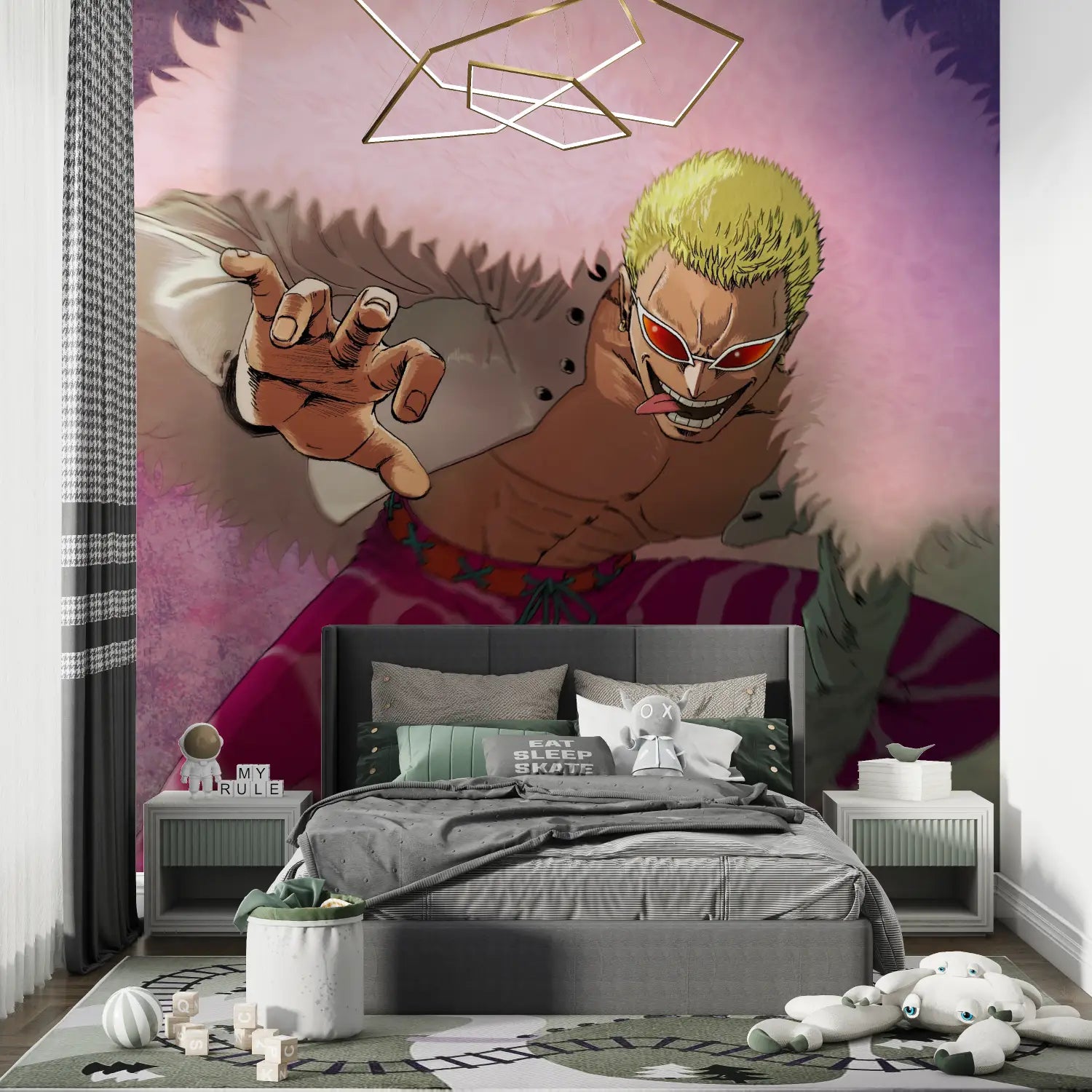 Doflamingo-behang uit één stuk - Second Image