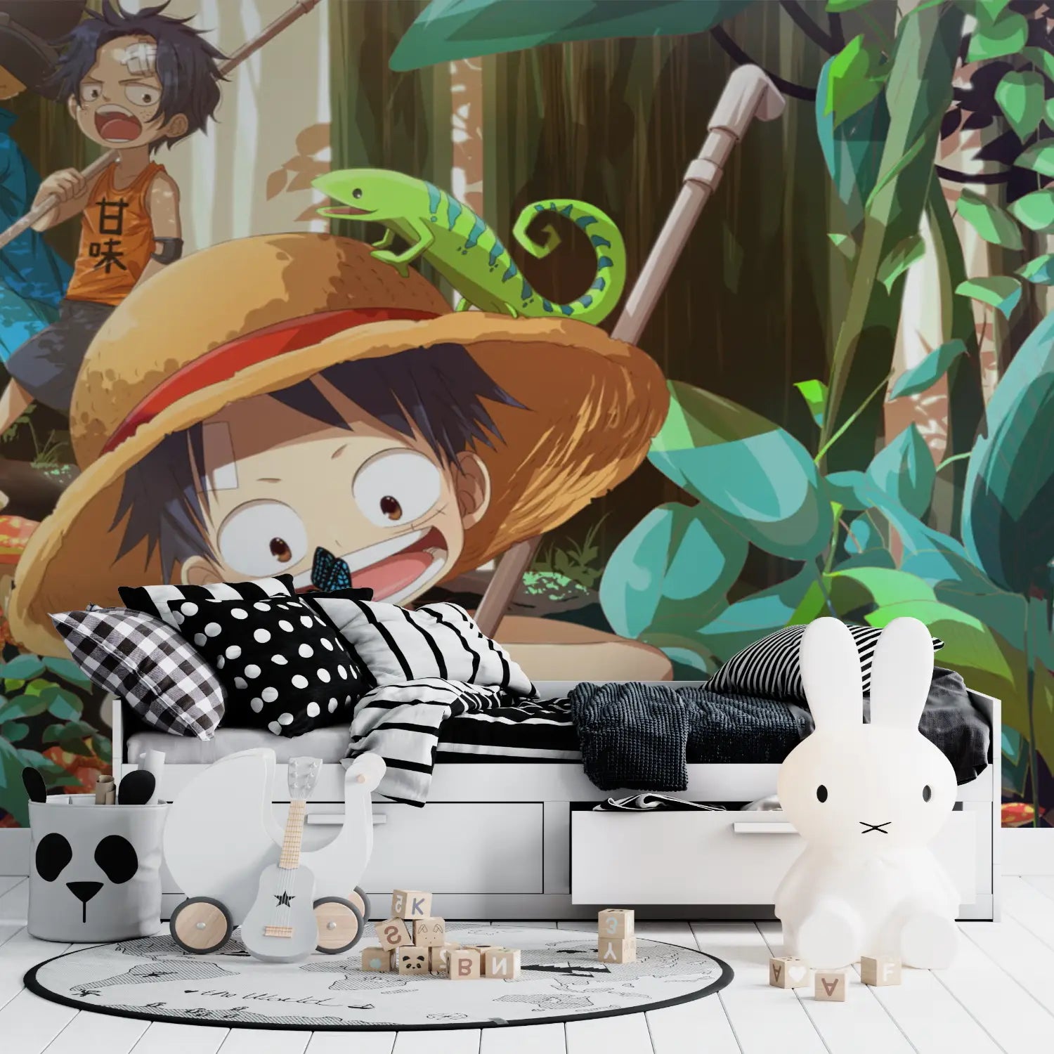 Papier Peint One Piece Ener - tapisserie ado