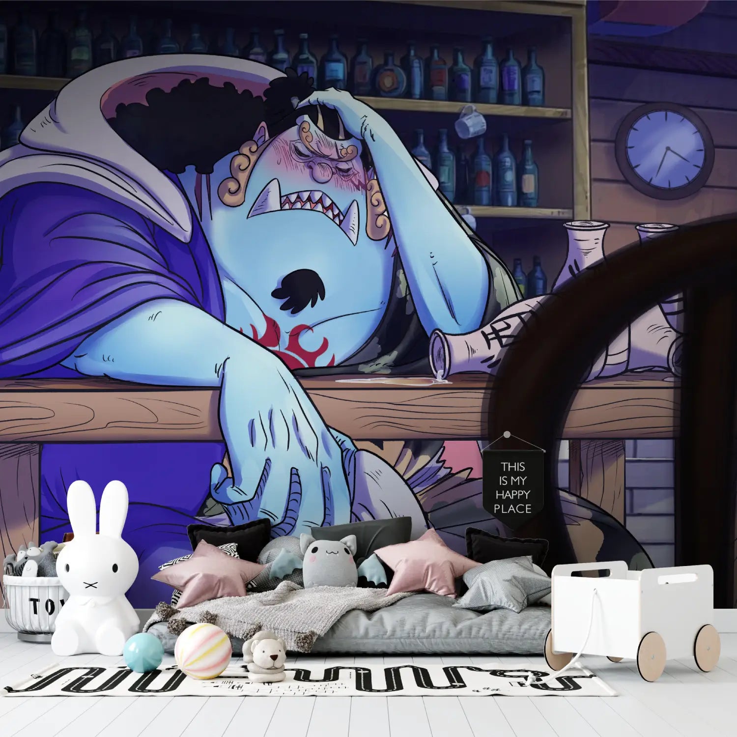 Papier Peint One Piece Jinbe Dormeur - Second Image