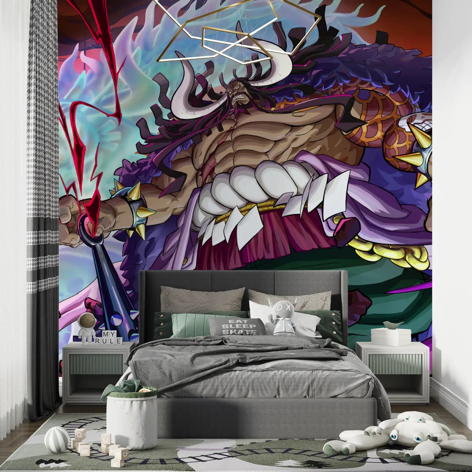 Papier Peint One Piece Kaido Mural - Second Image