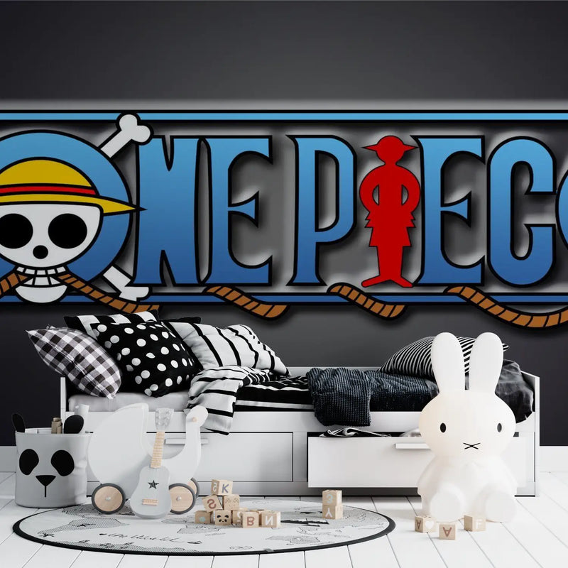 Papier Peint One Piece Logo - tapisserie ado