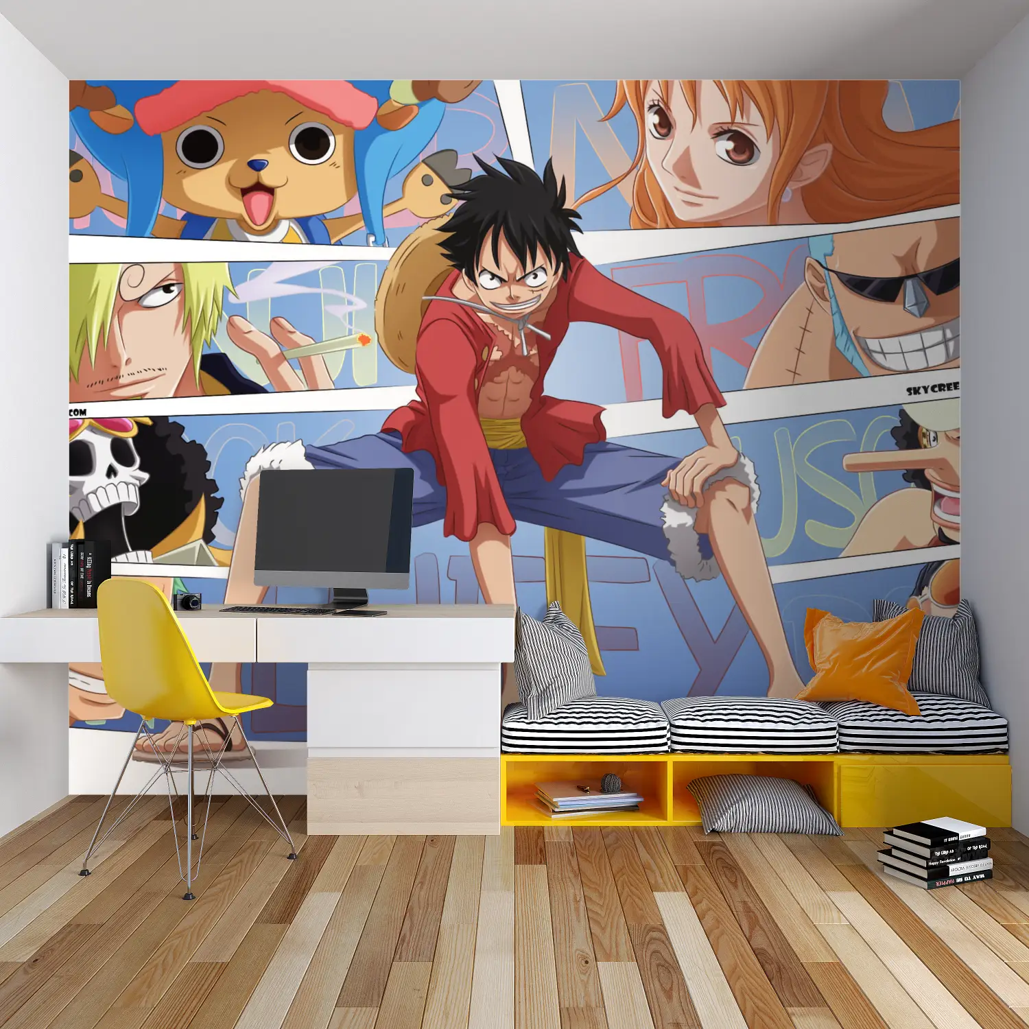 Papier Peint One Piece Mural - tapisserie spiderman