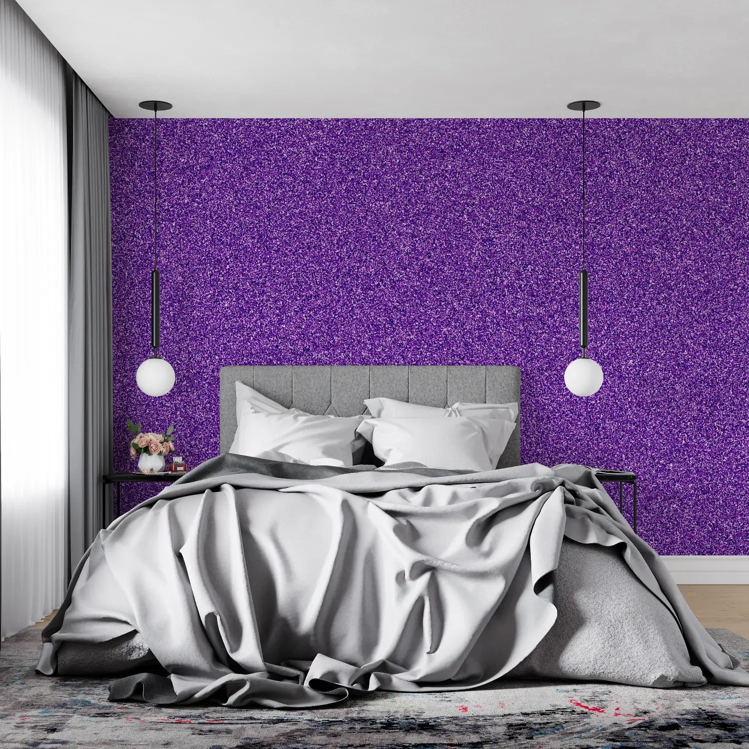 Purple Glitter Wallpaper - Second Image