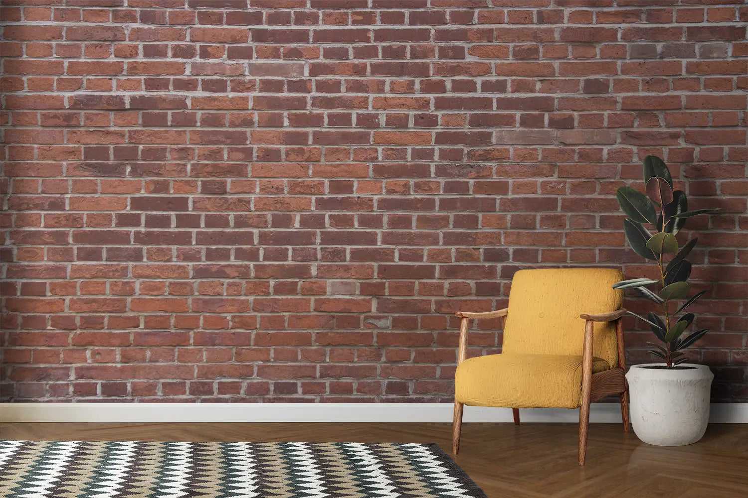 Brick Relief Wallpaper - Second Image