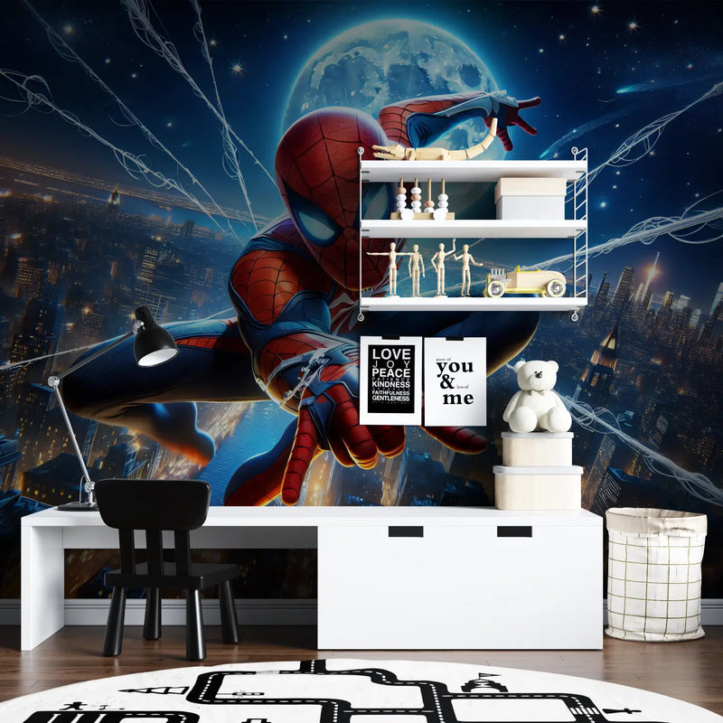 Papier Peint Spiderman Chambre Garçon - tapisserie garçon