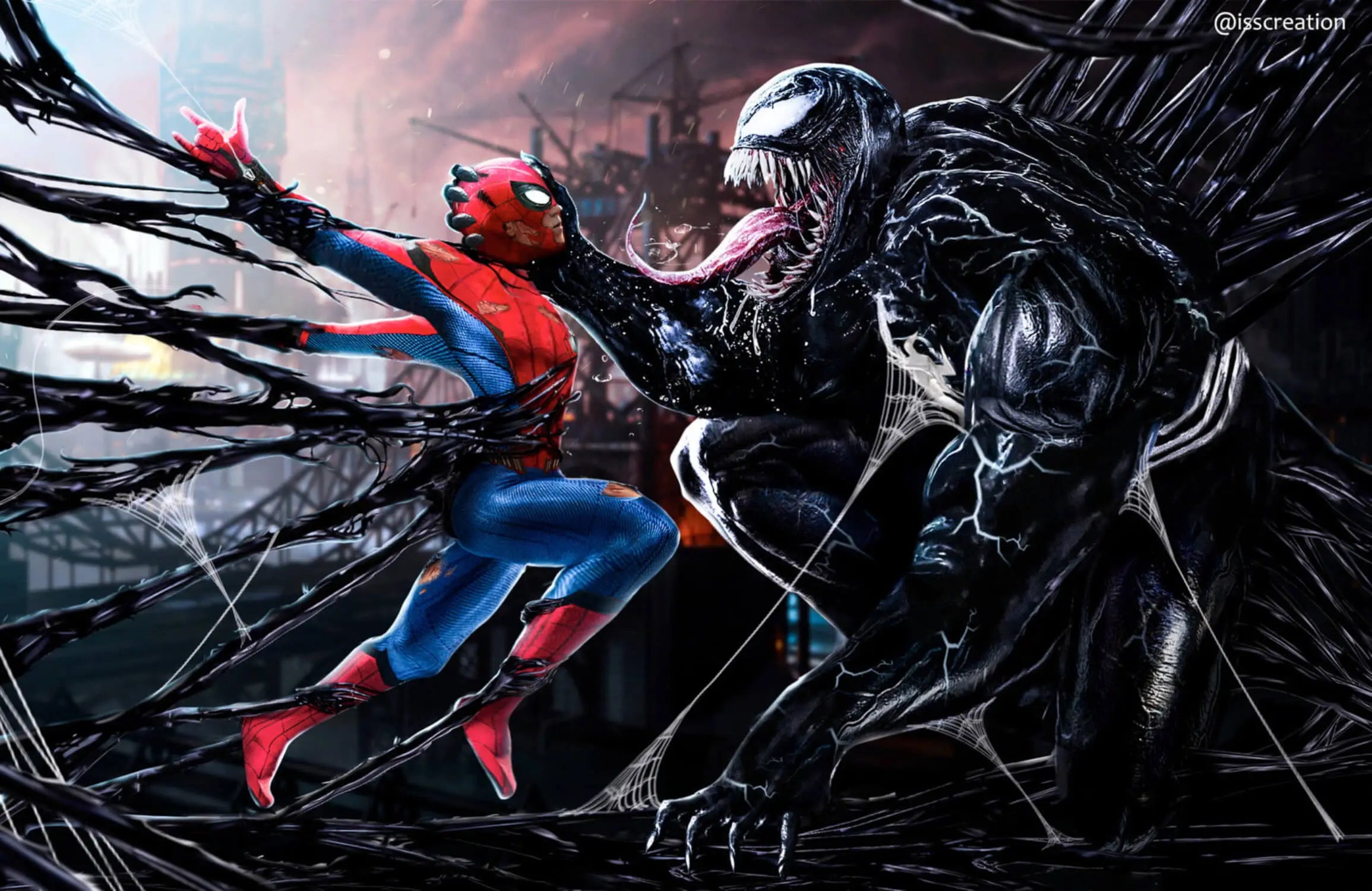 Papier Peint Spiderman vs Venom