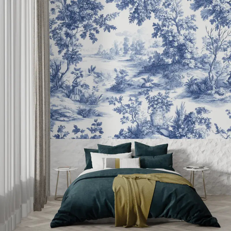 Toile De Jouy behang slaapkamer - Second Image