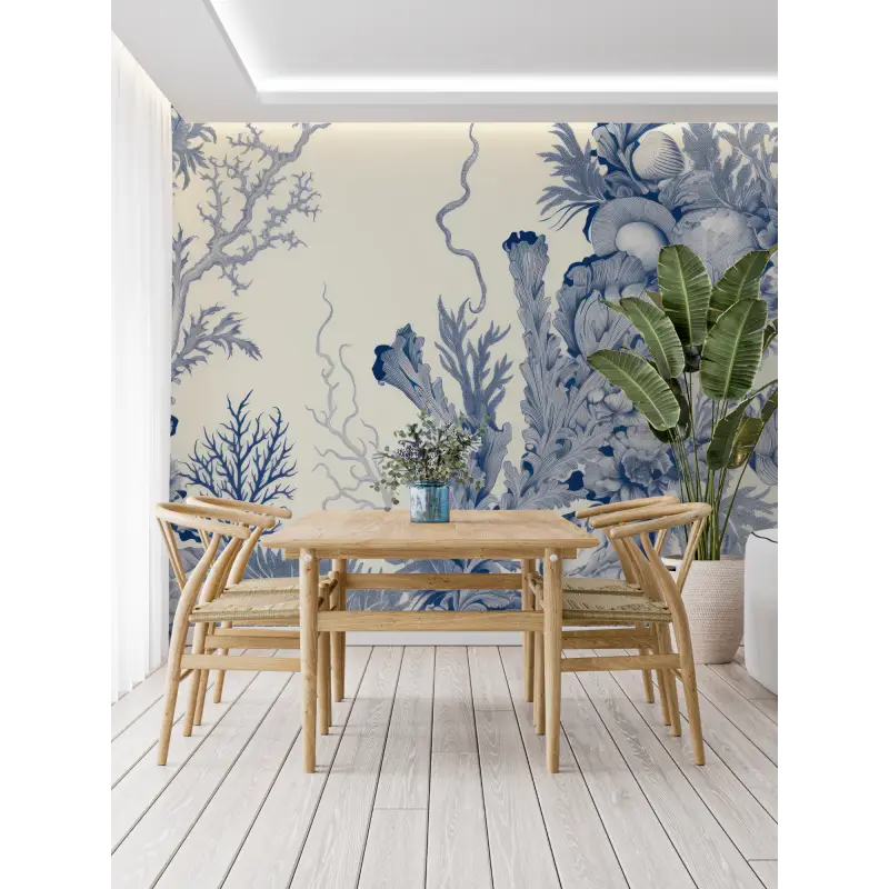 Toile De Jouy Marine-Thementapete - Second Image