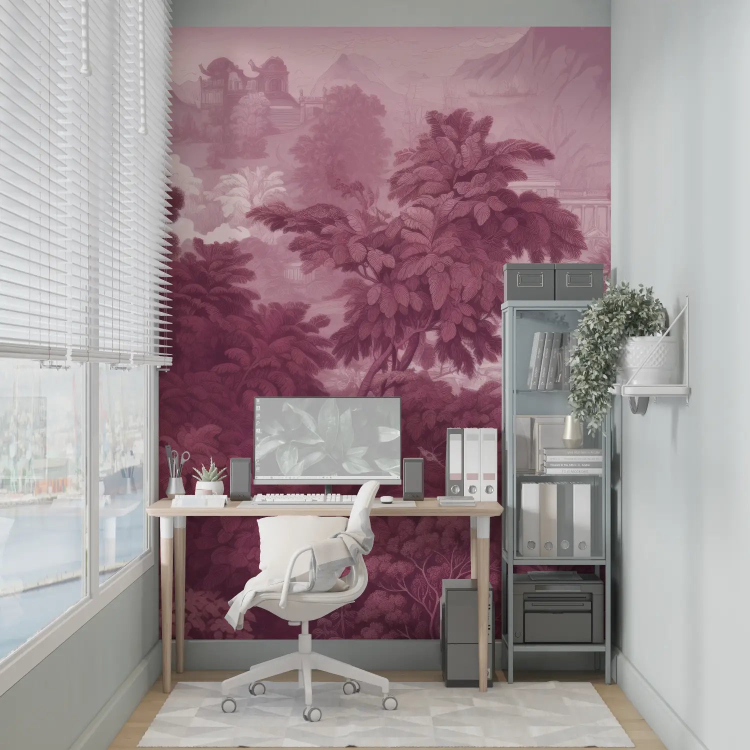 Panoramic Purple Pink Wallpaper - Second Image