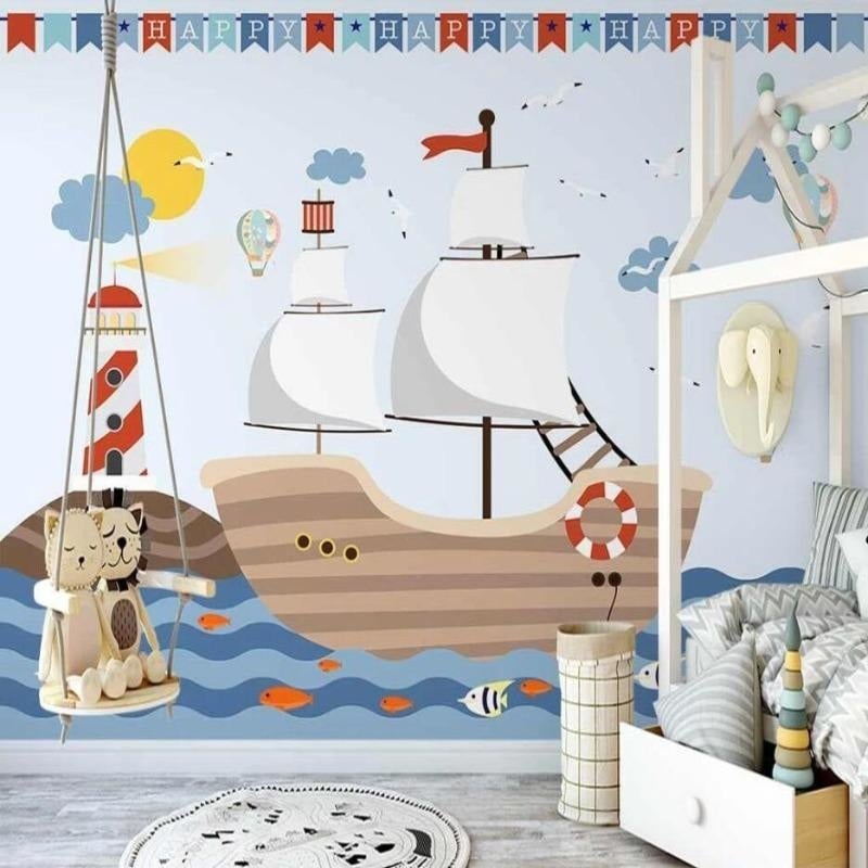 Papier Peint Petit Bateau - Second Image