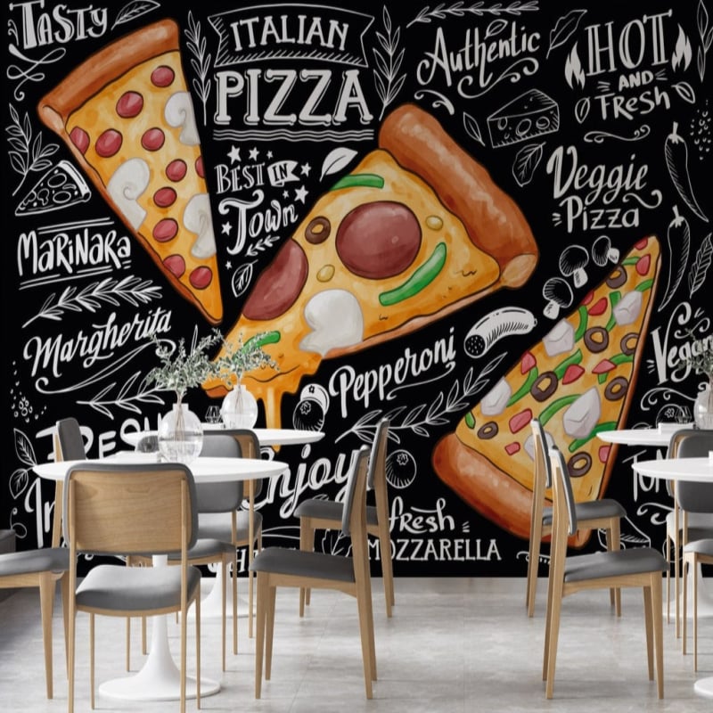 Papier Peint pour Pizzeria