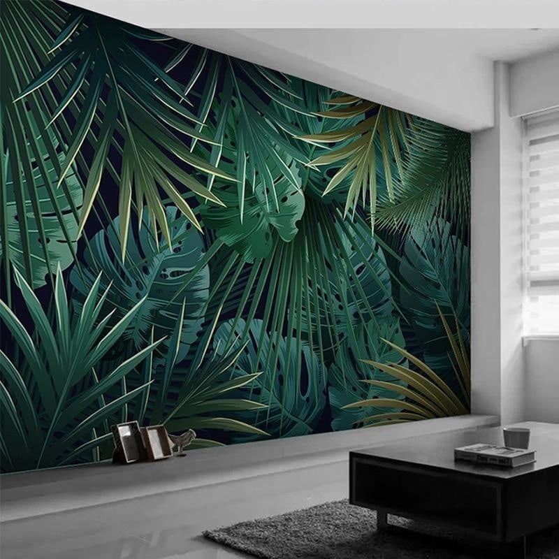 Trompe L'oeil jungle behang - Second Image