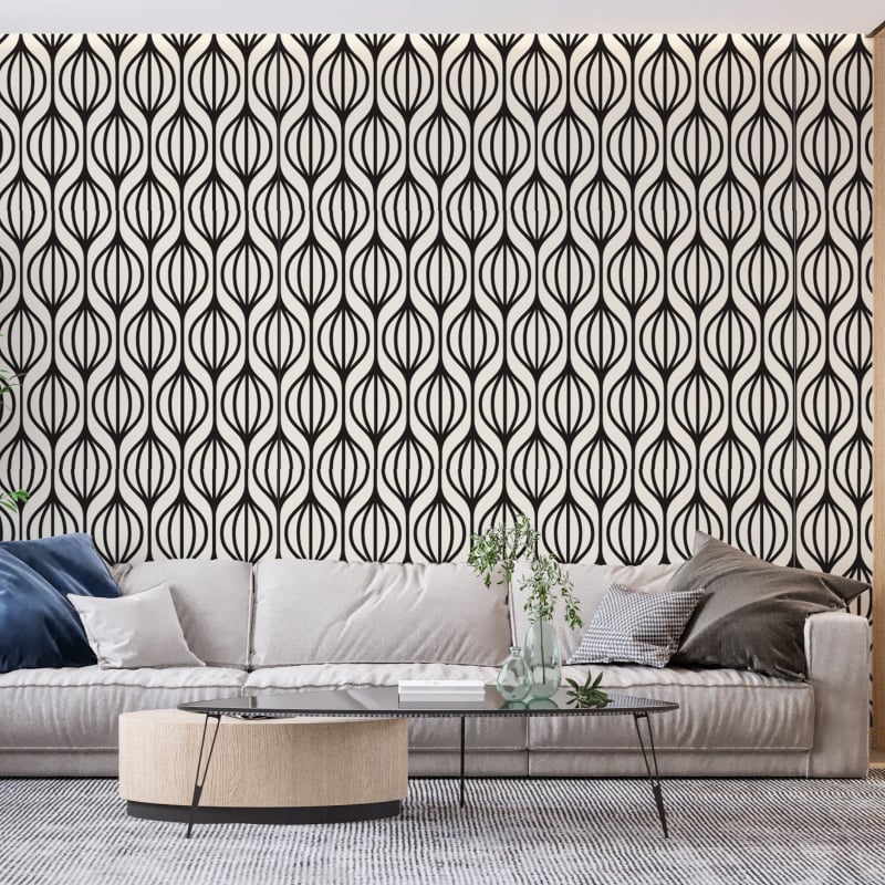 Geometric Black and White Wallpaper - Second Image